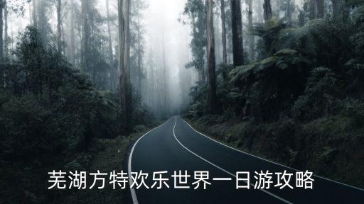 蕪湖方特攻略，求助蕪湖方特游玩攻略