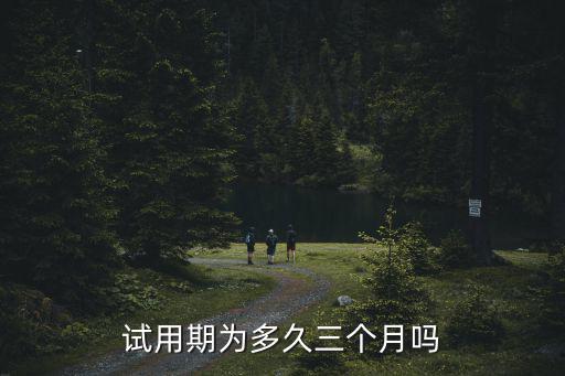 試用期為多久三個月嗎