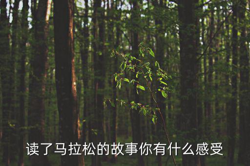 讀了馬拉松的故事你有什么感受