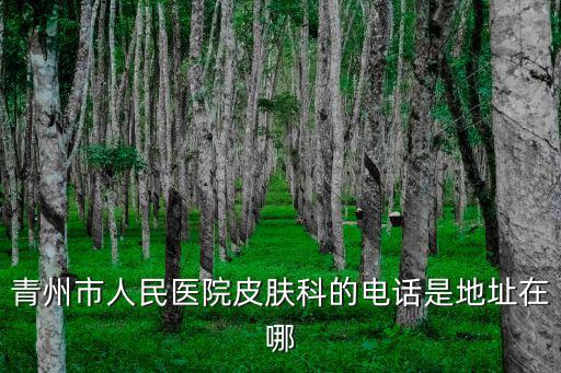 青州市人民醫院皮膚科的電話是地址在哪