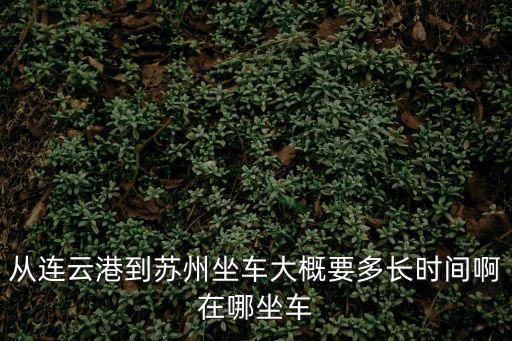 從連云港到蘇州坐車大概要多長時間啊在哪坐車