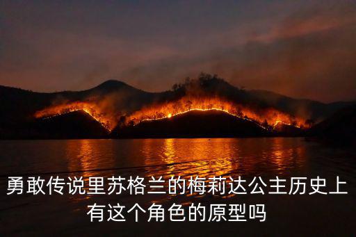 勇敢傳說里蘇格蘭的梅莉達公主歷史上有這個角色的原型嗎