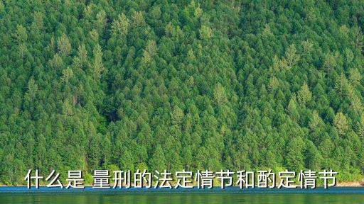 量刑情節，量刑情節的規定在刑法中主要有哪些