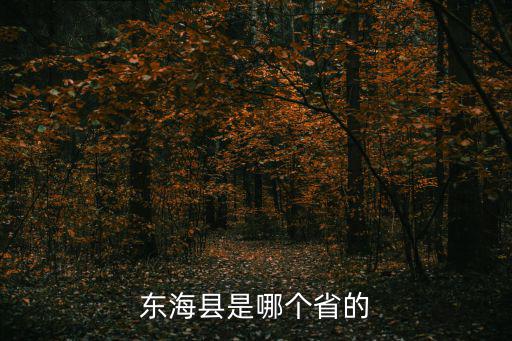 東海縣是哪個省的