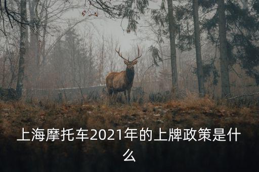 上海摩托車2021年的上牌政策是什么