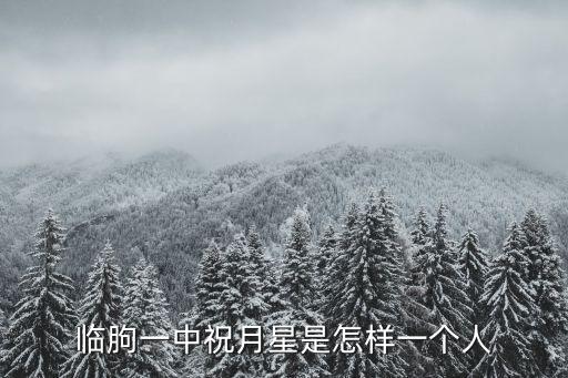 臨朐一中祝月星是怎樣一個人