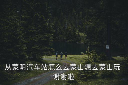 從蒙陰汽車站怎么去蒙山想去蒙山玩 謝謝啦