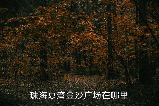 金沙廣場，珠海夏灣金沙廣場在哪里