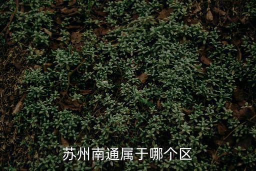 蘇州南通屬于哪個區(qū)