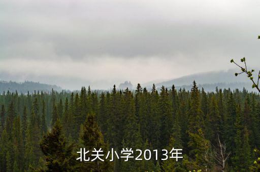 北關(guān)小學(xué)2013年