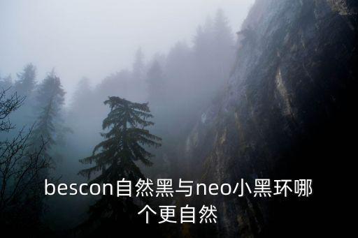 bescon自然黑與neo小黑環哪個更自然