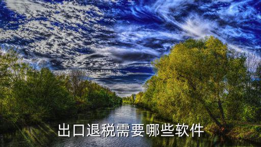 出口退稅需要哪些軟件