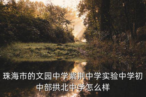 珠海市的文園中學(xué)紫荊中學(xué)實(shí)驗(yàn)中學(xué)初中部拱北中學(xué)怎么樣