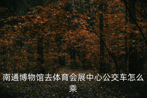 南通博物館去體育會展中心公交車怎么乘
