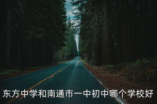 東方中學和南通市一中初中哪個學校好