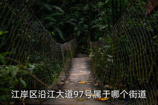 江岸區(qū)沿江大道97號屬于哪個街道