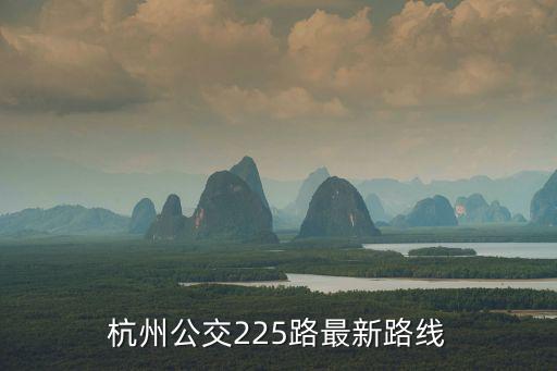 杭州公交225路最新路線