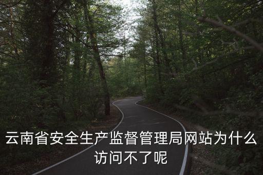 云南省安全生產監督管理局網站為什么訪問不了呢