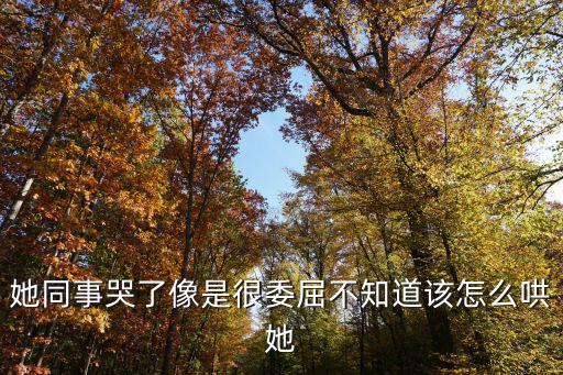 她同事哭了像是很委屈不知道該怎么哄她