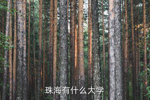 珠海有什么大學
