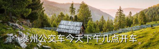 泰州公交車今天下午幾點(diǎn)開車