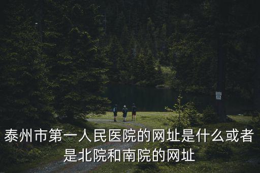 泰州市第一人民醫(yī)院的網(wǎng)址是什么或者是北院和南院的網(wǎng)址