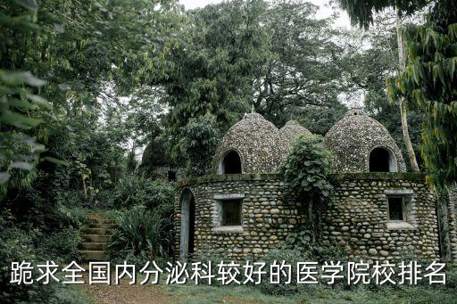 跪求全國內分泌科較好的醫學院校排名