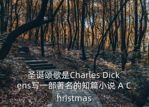 圣誕頌歌是Charles Dickens寫一部著名的知篇小說 A Christmas