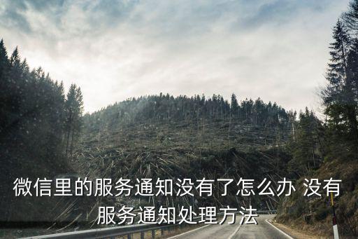 微信里的服務通知沒有了怎么辦 沒有服務通知處理方法