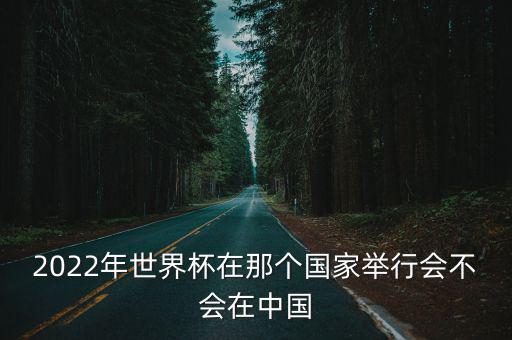 2022年世界杯在那個國家舉行會不會在中國