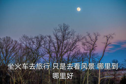 坐著火車去旅行，乘火車旅游的好處和壞處