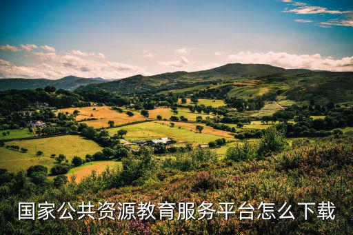 國家公共資源教育服務平臺怎么下載