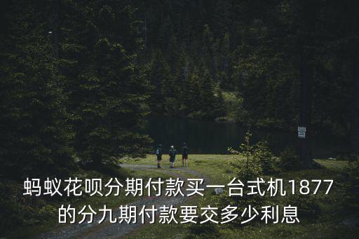 螞蟻花唄分期付款買一臺式機1877的分九期付款要交多少利息