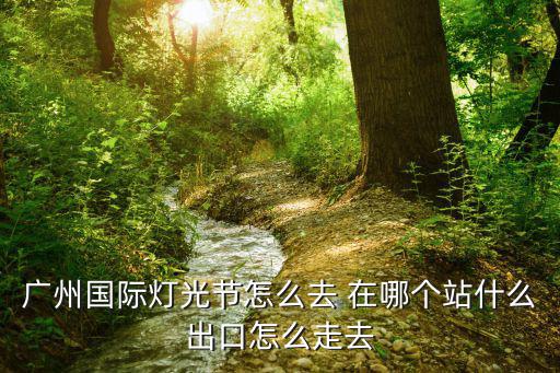 廣州國際燈光節怎么去 在哪個站什么出口怎么走去