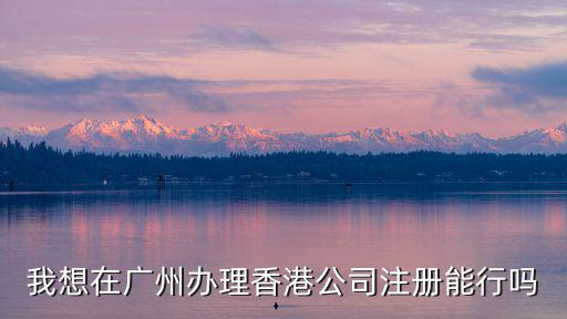 廣州注冊香港公司，怎么在廣州注冊香港公司