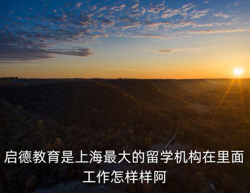 啟德教育是上海最大的留學(xué)機(jī)構(gòu)在里面工作怎樣樣阿
