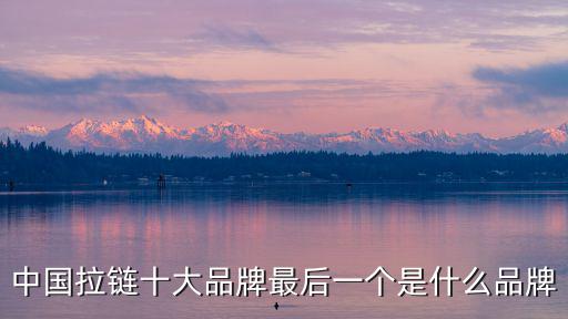 中國(guó)拉鏈?zhǔn)笃放谱詈笠粋€(gè)是什么品牌