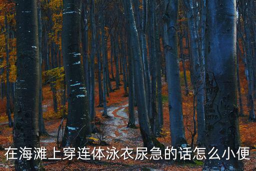 沙灘廁所小便，在大海里是否就可以隨隨便便