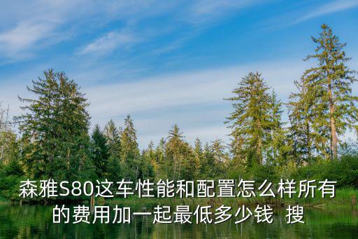 森雅S80這車性能和配置怎么樣所有的費用加一起最低多少錢  搜