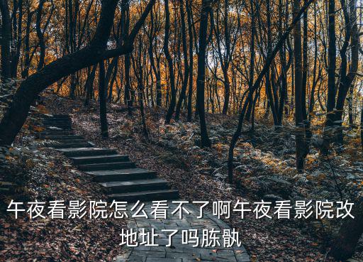 午夜看影院怎么看不了啊午夜看影院改地址了嗎胨骫