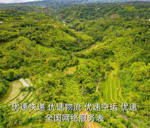 優速快遞 優速物流 優速空運 優速全國網絡服務表