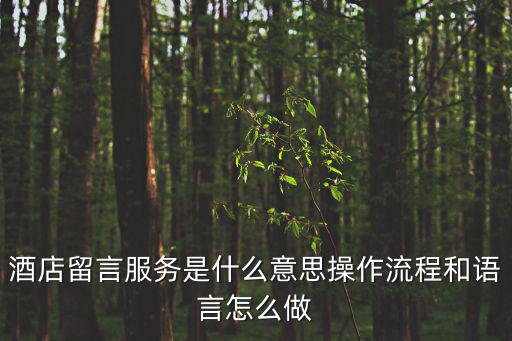 和留言是什么業(yè)務(wù)，給你打電話讓他請留言什么業(yè)務(wù)