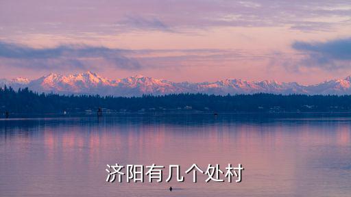 濟陽一村，濟陽有幾個處村