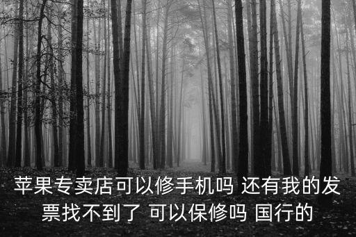 蘋果專賣店可以修手機嗎 還有我的發票找不到了 可以保修嗎 國行的