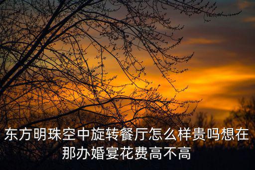 東方明珠空中旋轉餐廳怎么樣貴嗎想在那辦婚宴花費高不高