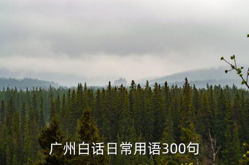 廣州白話日常用語(yǔ)300句