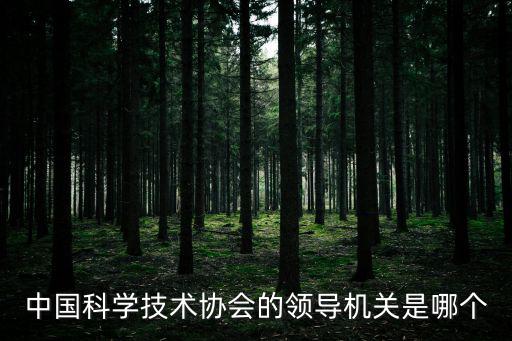 中科協，中國科學技術協會的領導機關是哪個
