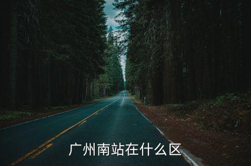 廣州南站在什么區