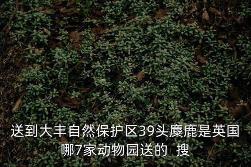 送到大豐自然保護區(qū)39頭麋鹿是英國哪7家動物園送的  搜