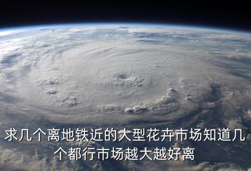 求幾個離地鐵近的大型花卉市場知道幾個都行市場越大越好離